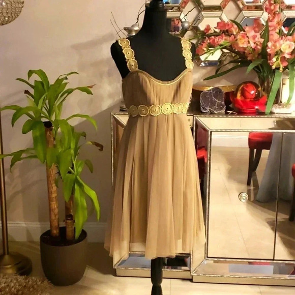 𝅺BADGLEY mischka cocktails dress size 6 - Picture 1 of 5